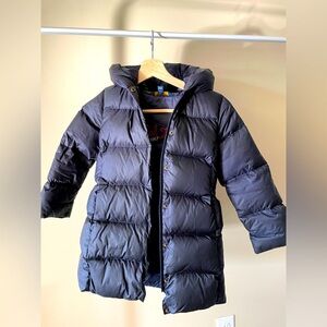 Polo Ralph Lauren Kids Girls 5size Long Puffer Coat Navy Colour